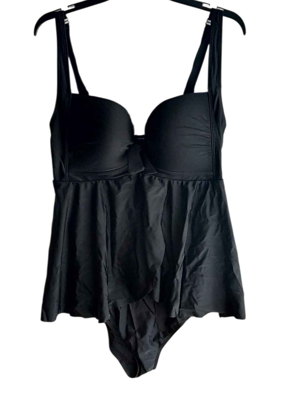 torrid Black Flared Swimdress with Built-In Bra